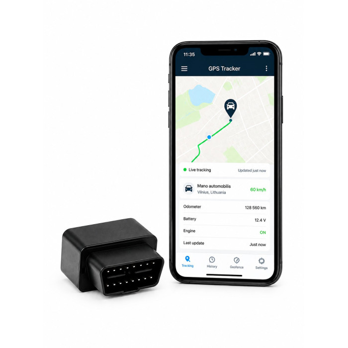 Car tracker in OBD2 connector
